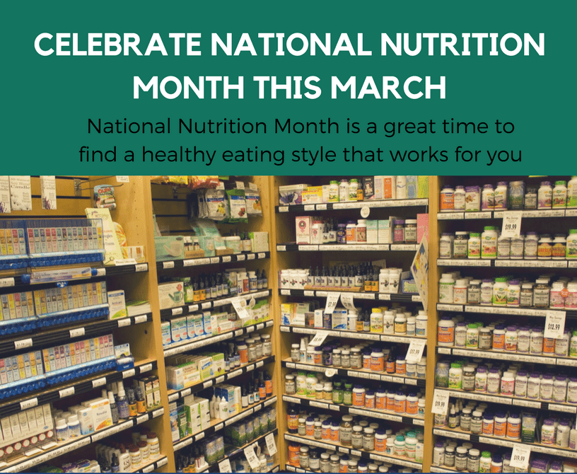 celebrate national nutrition month with this free flyer digital nutrition store opening flyer