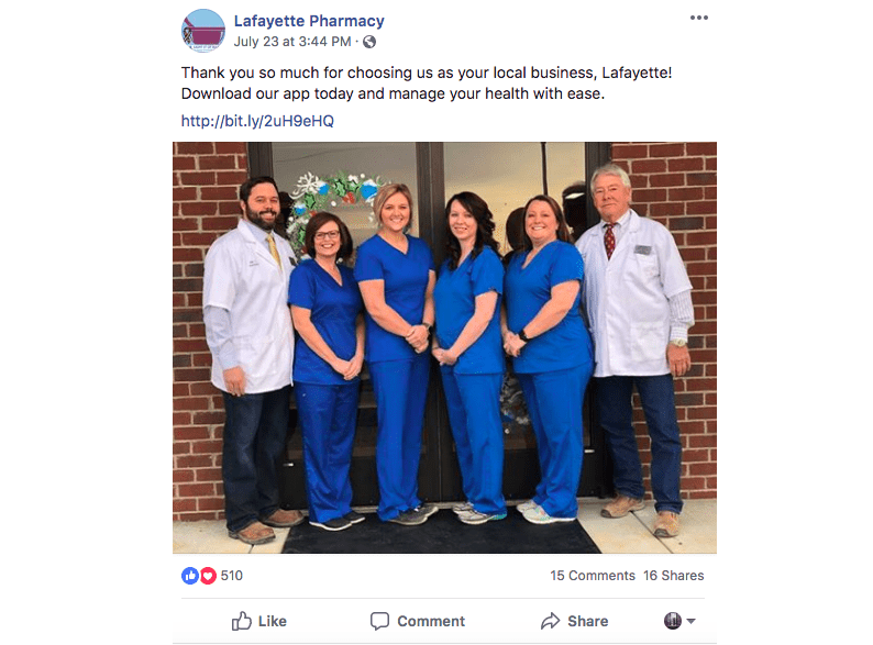 pharmacy facebook ad
