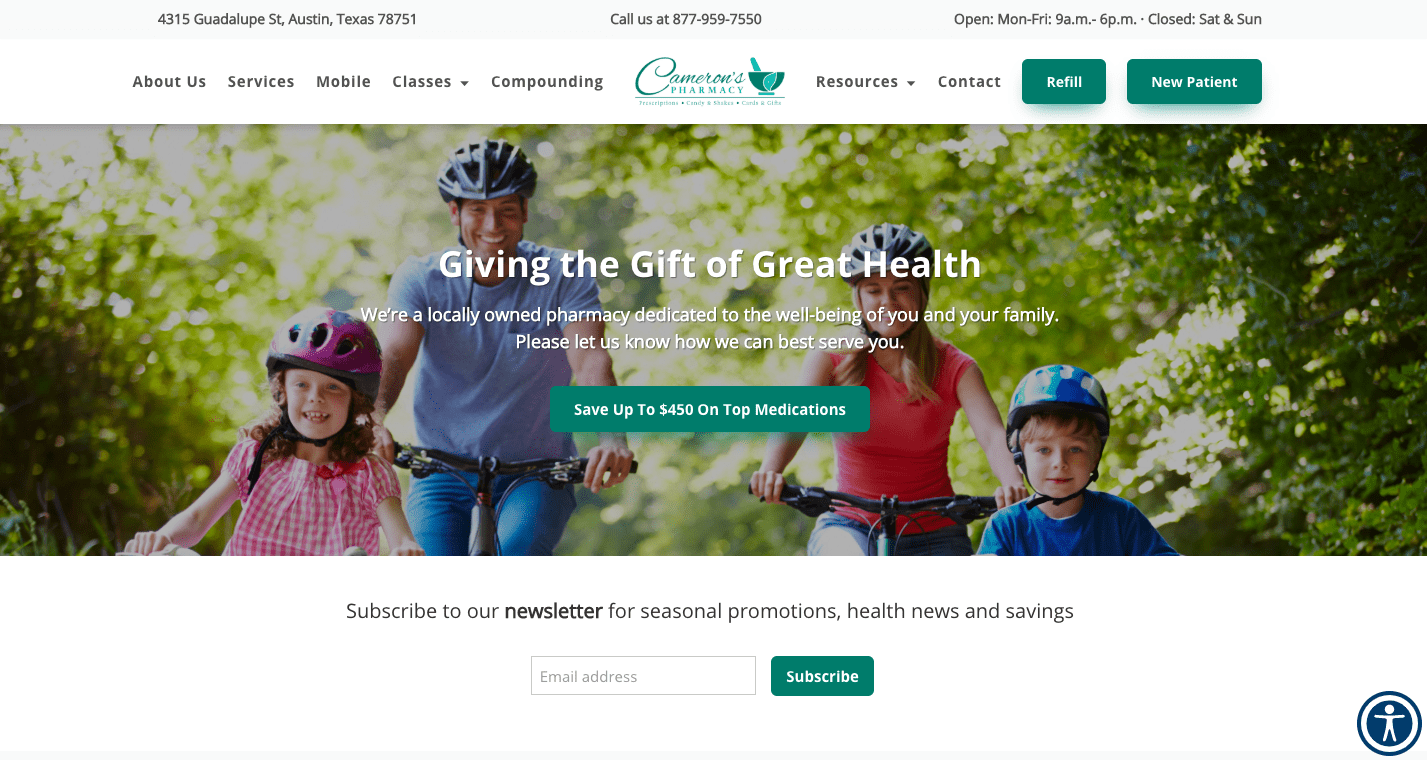 Pharmacy website