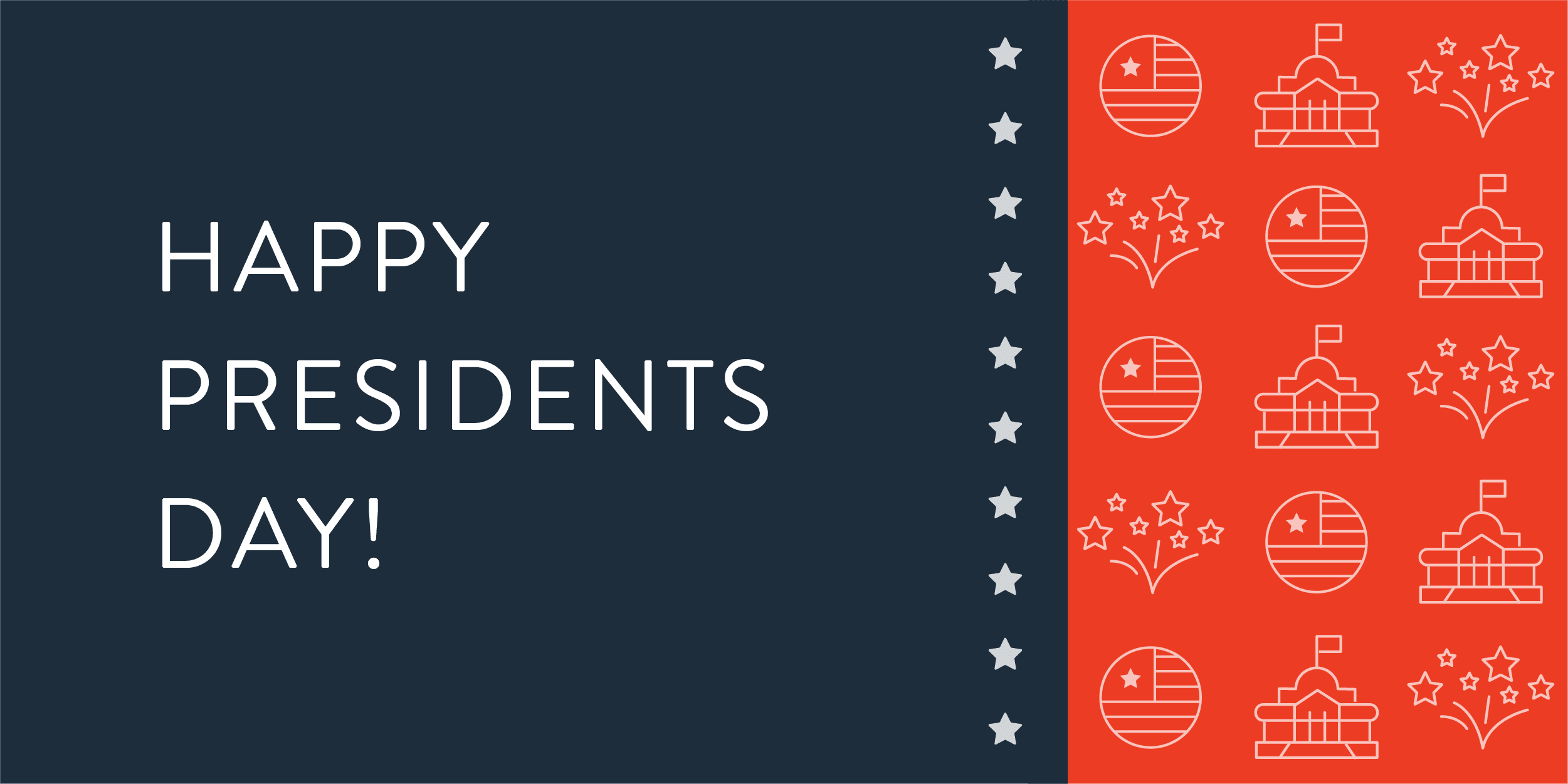 Happy Presidents Day pharmacy social post Presidents Day post