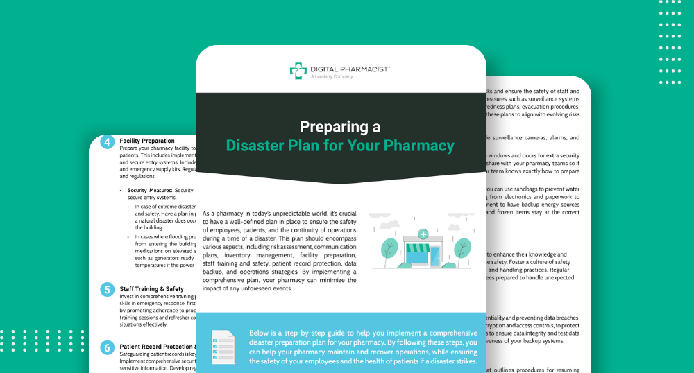 pharmacy disaster plan