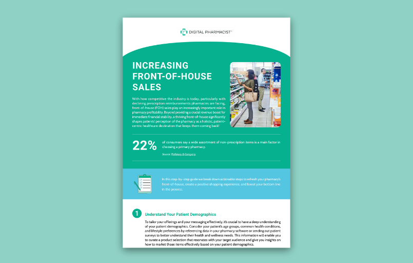 increasing front of house sales at your pharmacy